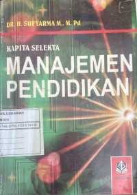 Image of Kapita Selekta Manajemen Pendidikan