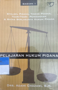 Image of Pelajaran Hukum Pidana 1