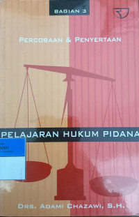 Image of Pelajaran Hukum Pidana 3