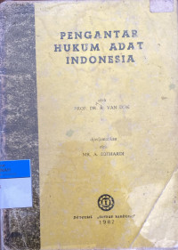 Image of Pengantar Hukum Adat Indonesia