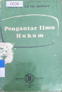 Image of Pengantar Ilmu Hukum